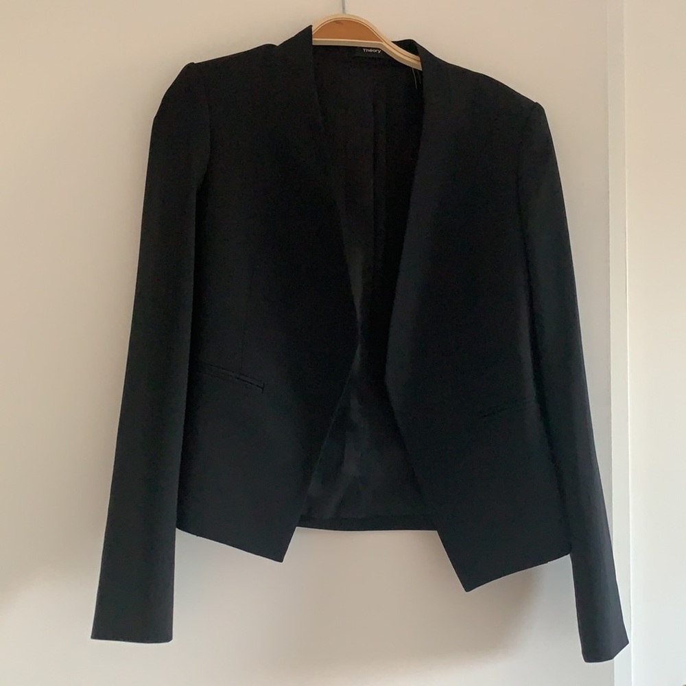 Theory Open Front Blazer / Suit Jacket - image 3